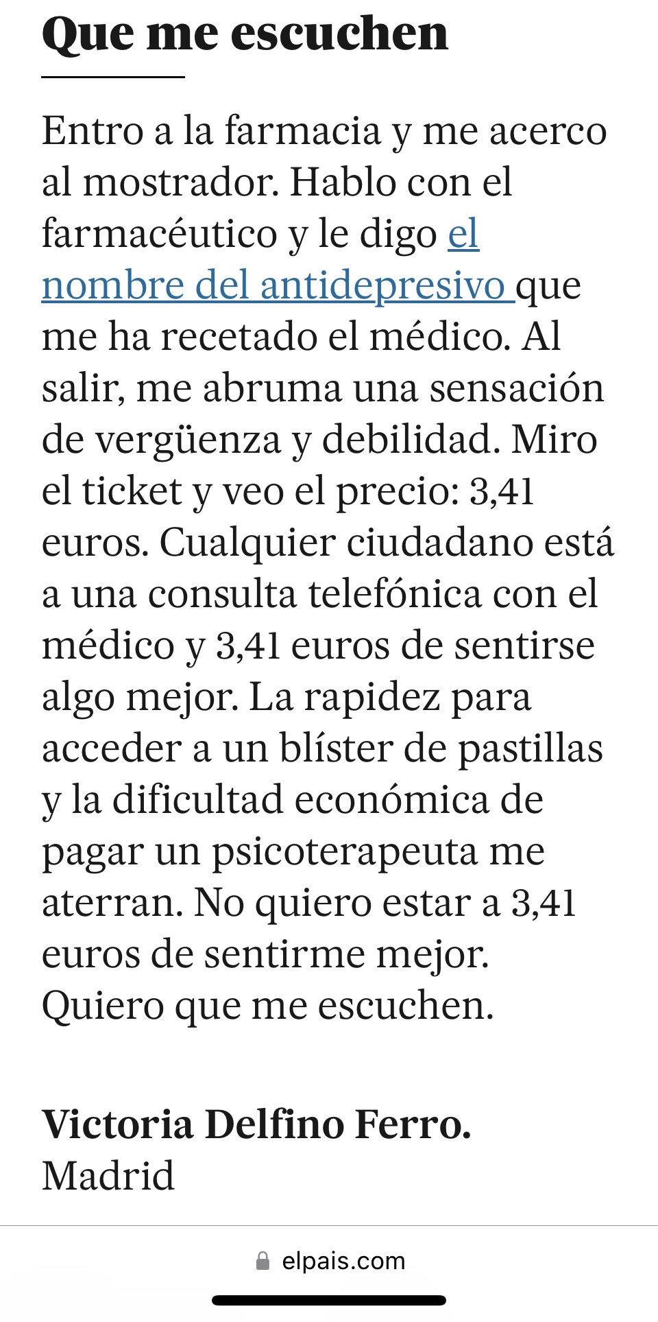 Que me escuchen